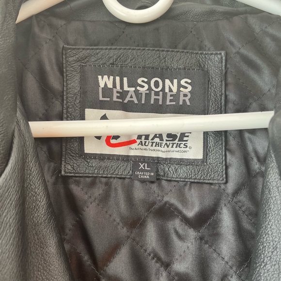 RARE Vintage Budweiser Wilsons Leather Chase Men’s Leather Jacket Size XL - Picture 4 of 9